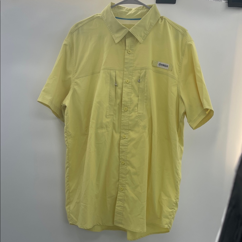 Magellan outdoors Yellow fish gear loose fit Shirt - Picture 4 of 9
